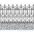hand forged iron fence design
